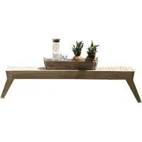 Jan Kurtz William bijzettafel teak naturel 160x49x35 cm