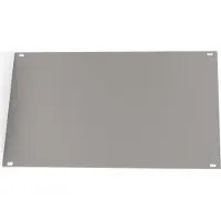 NVent voorpaneel, niet-afgeschermd, schroefassemblage 3 HE, 42 HE, 2,5 mm, Al, geanodiseerd