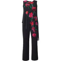 Miamoda Jumpsuit groen / rood / zwart