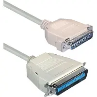 MaxTrack Parallelle EPP High Speed printerkabel 25-pins SUB-D - 36-pins Centronics / gegoten connectoren - 10 meter