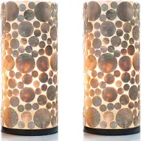 Villaflor Tafellamp Coin Gold 40cm 2 Stuks E14 Fitting
