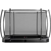 Avyna Trampoline Pro-Line FlatLevel 234 + Royal Class Veiligheidsnet Grijs
