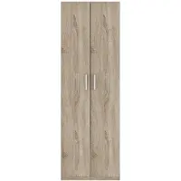 Interiax Opbergkast - Kledingkast 'Mila' - 2 Deuren & 4 Legplanken | Sonoma Eik | 180x60x42 cm