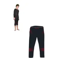 Slokker Meryl Skinlife Thermobroek Driekwart Junior - Zwart
