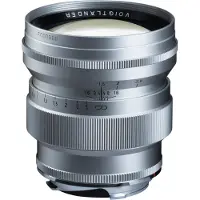 Voigtländer Nokton 75mm f/1.5 VM Leica M-mount objectief Zilver