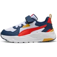 Puma Trinity Lite sneakers, Blauw/Rood/Wit, Maat 31,5