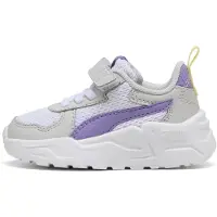 Puma Trinity Lite sneakers paars/wit Jongens/Meisjes Mesh Meerkleurig - maat 22