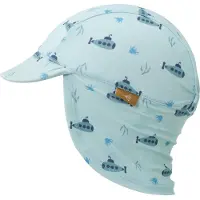 Fresk UV 50+ Zonnehoed voor kinderen 86 – Beschermende Reishoed – Hoofdbescherming Jongens - Blauw - Submarine