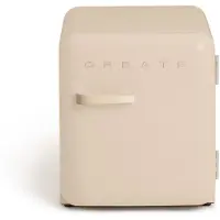 Create - Koelkast in retrostijl - Zand - Handvat Zand - FRIDGE RETRO 48L