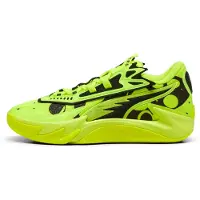 Puma Scoot Zeros II uniseks basketbalschoenen, Zwart/Geel, Maat 44