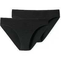 Schiesser Slip lichtgrijs / zwart