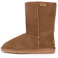 Minnetonka Snowboots 'Olympia' camel / donkerbruin