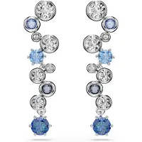 Swarovski Oorbellen 'Constella' navy / lichtblauw / zilver