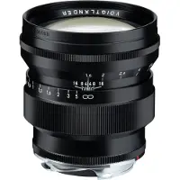 Voigtländer Nokton 75mm f/1.5 VM Leica M-mount objectief Zwart