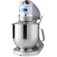Maxima - Gastro planetaire mixer - 7 liter - Geschikt voor tot 2 kg deeg - Zilverkleurig