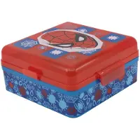 Stor LUNCHBOX MET MEERDERE VAKKEN | CUADRADA SPIDERMAN MIDDERNACHT VLIEGER