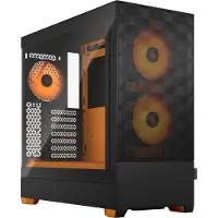 Fractal Design Design Pop Air Rgb Orange Core Tg Gaming Case met helder glasvenster Atx FD-C-POR1A-05
