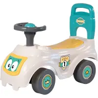 DOLU Loopauto Wit/Groen/Geel