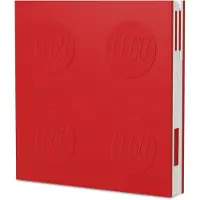 Euromic Afsluitbaar notitieboekje met gelpen - rood