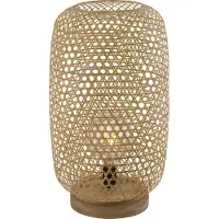 Globo Lighting vloerlamp, bamboe, natuurlijke kleur, 1x E27