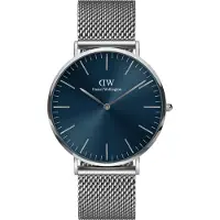 Daniel Wellington Classic Revival - Unisex horloge - zilverkleurig met band