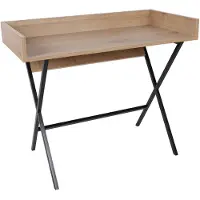 Skye Decor , bureau, eikenhout, 100% melaminecoating, 100 x 89 x 50 cm