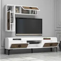 Skye Decor Woody Fashion TV-meubel | 100% Gemelamineerd | 180x52x35 cm | Notenwit