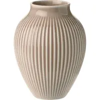 Knabstrup Keramik Vaas Gegroefd 12,5 Cm - Vazen Keramiek Dusty Rose - K1236-6