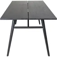 Ebuy24 Sleek eetkamertafel 95x195 cm zwart.