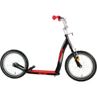 Volare Step - Jongens en Meisjes - 16 inch - Zwart/Rood