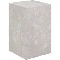 Ebuy24 Bijzettafel Prague | mdf wit 30x30x50 cm bijzettafels | NADUVI
