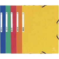 Exacompta 50x Elastomap met 3 kleppen in glanskarton 355g/m2 - Geassorteerd - 55300E