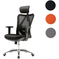 Mendler Kantoel HWC-J86, bureaustoel, ergonomisch, verstelbare lendensteun, belastbaar tot 150 kg, zwart zonder voetsteun