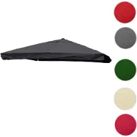 Mendler Vervangingshoes voor luxueuze terrasparasol HWC-A96 met klep, zonneschermhoes, 3x3 meter (diameter 4,24 meter), polyester, antracietkleurig