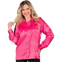 Hobby Hall Jaren 70 Blouse Satijn Roze Vrouw