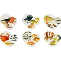 Excelsa 18-delige Serviesset Portland – | Multicolor Keramiek | Magnetron- & Vaatwasserbestendig - Italiaans design - Dinerbord Ontbijtbord Kom