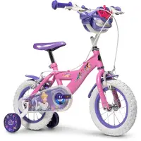 HUFFY Disney Princess fiets 12 inch - kinderfiets - met zijwieltjes