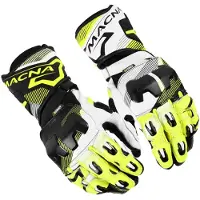 Macna Powertrack 2.0, handschoenen ,Zwart/Neon-Geel/Wit ,XL