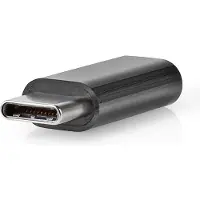 Nedis CCGB60910BK USB-Adapter USB 2.0 USB-C Stecker USB Micro-B Buchse 480 Mbps Vernickelt Schwarz