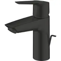 GROHE Wastafelmengkraan quickfix start s-size es met waste mat zwart
