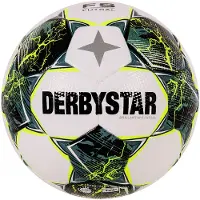 Derbystar Brillant TB Zaalvoetbal Maat 4 Wit Groen Felgeel