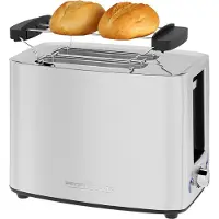 ProfiCook Roaster, roestvrij staal | Roaster voor 2 boterhammen | Extra brede gleuven | Roaster met broodverwarmingsfunctie | Roester, roestvrij staal | PC TA 1279