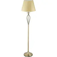 Relaxdays Lamp met kap, decoratieve vloerlamp met schakelaar, antiek design, E27-fitting, decoratieve lamp, afmetingen: 158 x 39 cm, goud