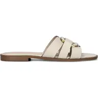Stefano lauran Dames Slippers 24152 - Beige - Maat 39