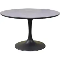 AVH-Collectie Flair dining tuintafel rond 120 cm antraciet keramiek