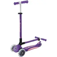 Globber 3-Wiel Step - Primo Foldable Plus Lights Purple - paars - lichtgevende wielen - vouwbaar - in hoogte verstelbaar - vanaf 3 tot 9 jaar
