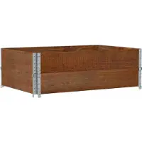 vidaXL Plantenbak 150x100 cm massief grenenhout bruin