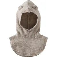 Vertbaudet Bivakmuts met slabbetje voor babymeisjes gemêleerd beige