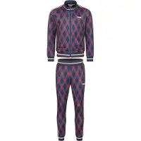 Lonsdale Joggingpak 'Redford' navy / rood / wit