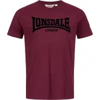 Lonsdale Shirt 'London' aubergine / zwart